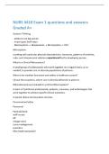 NURS 4410 Exam 1 questions and answers Graded A&plus;
