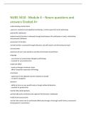 NURS 3410 - Module 4 &ndash; Neuro questions and answers Graded A&plus;