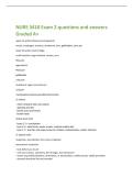 NURS 3410 Exam 2 questions and answers Graded A&plus;