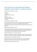 NURS 3100 Exam 6 QUESTIONS AND VERIFIED ANSWERS &vert;100&percnt; CORRECT &vert; ALREADY GRADED A