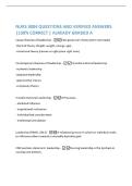 NURS 3004 QUESTIONS AND VERIFIED ANSWERS &vert;100&percnt; CORRECT &vert; ALREADY GRADED A