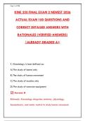 KINE 250 FINAL EXAM PREP &ndash; 300&plus; PRACTICE QUESTIONS WITH VERIFIED ANSWERS & DETAILED RATIONALES