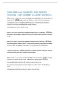 NURS 3004 Exam final examination QUESTIONS AND VERIFIED ANSWERS &vert;100&percnt; CORRECT &vert; ALREADY GRADED A What are the 3 ways that a nurse demonstrates leadership in the coordination of health care&quest; -1&rpar; advocating for client care in the client's best intere
