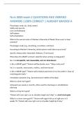 Nurs 3000 exam 2 QUESTIONS AND VERIFIED ANSWERS &vert;100&percnt; CORRECT &vert; ALREADY GRADED A