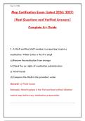 MAP CERTIFICATION EXAM PREP &ndash; 300&plus; PRACTICE QUESTIONS WITH VERIFIED ANSWERS & DETAILED RATIONALES