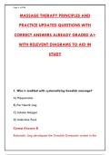 MASSAGE THERAPY PRINCIPLES & PRACTICE EXAM PREP &ndash; 300&plus; PRACTICE QUESTIONS WITH VERIFIED ANSWERS & DETAILED RATIONALES