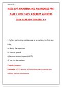 MSSC CPT MAINTENANCE AWARENESS EXAM WITH 300&plus; PRACTICE QUESTIONS & RATIONALES