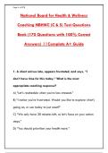 NBHWC BOARD EXAM WITH 300&plus; PRACTICE QUESTIONS & DETAILED RATIONALES