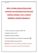 NFPA 10 EXAM WITH 300&plus; PRACTICE QUESTIONS & DETAILED RATIONALES