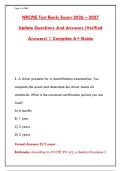 NRCME DOT EXAM WITH 300&plus; PRACTICE QUESTIONS & DETAILED RATIONALES