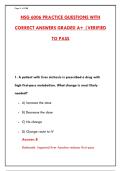 NSG 6006 EXAM WITH 300&plus; PRACTICE QUESTIONS & DETAILED RATIONALES