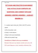  PCT EXAM WITH 300&plus; PRACTICE QUESTIONS & DETAILED RATIONALES