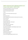 OBGYN- Abnormal Uterine Bleeding Questions and Answers latest Update &vert; 100&percnt; Correct
