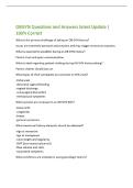 OBGYN- Abnormal Uterine Bleeding Questions and Answers latest Update &vert; 100&percnt; Correct