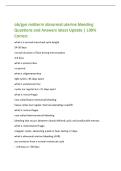 ob&sol;gyn midterm abnormal uterine bleeding Questions and Answers latest Update &vert; 100&percnt; Correct