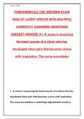 CMS FUNDAMENTALS MIDTERM EXAM 2026 &ndash; 300 REAL QUESTIONS WITH CORRECT DETAILED ANSWERS &lpar;GRADED A&plus;&rpar;