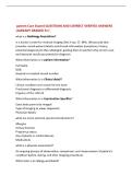 patient Care Exam4 QUESTIONS AND CORRECT VERIFIED ANSWERS &vert;ALREADY GRADED A&plus;&vert;
