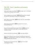 PHIL 101 - Exam 1 questions and answers Graded A&plus;