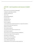 phil 101 - test 1questions and answers Graded A&plus;
