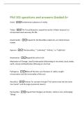 Phil 101 questions and answers Graded A&plus;