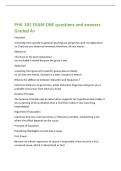 PHIL 101 EXAM ONE questions and answers Graded A&plus;