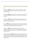 Phil 101 Exam 1questions and answers Graded A&plus;