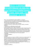 WGU D115 ADVANCED PATHOPHYSIOLOGY OA 2026-2027 &vert; Actual Questions & Detailed Answers &vert; Test Bank &vert; Study Guide &vert; Pass Guaranteed - A&plus; Graded