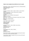 RNSG 1533 ELIMINATION VERIFIED STUDY GUIDE