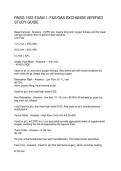 RNSG 1533 EXAM 1 F&E GAS EXCHANGE VERIFIED STUDY GUIDE