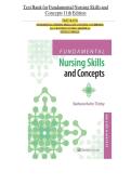 FUNDAMENTAL NURSING SKILLS AND CONCEPTS 11TH EDITION TIMBY TEST BANK &vert; ALL CHAPTERS &vert; FULLY COVERED&vert; BRAND NEW &vert; LATEST UPDATE