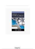 Complete Test Bank Legal and Ethical Issues for Health Professionals 5th Edition Pozgar Questions & Answers with rationales
