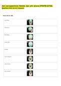 Axial and Appendicular Skeleton Quiz with pictures UPDATED ACTUAL  Questions And Correct Answers 