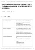 SCHM 2301 Exam 1 Questions & Answers &vert; 100&percnt; Verified solutions &lpar;2026&rpar; UPDATE &vert;2026&excl;&excl; STUDY GUIDE EXAM