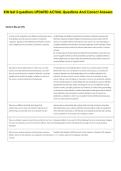 KIN test 3 questions UPDATED ACTUAL Questions And Correct Answers 