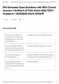 PJM Generator Exam Questions with 100&percnt; Correct Answers &vert; Verified &vert;&vert; ACTUAL EXAM 2026 TEST&excl;&excl; Graded A&plus; &vert; 2025&vert;2026 EXAM UPDATE