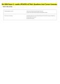 Kin 2504 Exam 2- cardio UPDATED ACTUAL Questions And Correct Answers