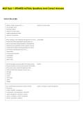 MGT Quiz 1 UPDATED ACTUAL Questions And Correct Answers 