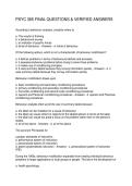 PSYC 365 FINAL QUESTIONS & VERIFIED ANSWERS