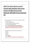 NICET Fire Alarm Systems Level III  Practice Exam Questions And Correct  Answers &lpar;Verified Answers&rpar; Plus  Rationales 2026 Q&A Instant Download  Pdf 