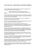 PSYC 365 TEST 1 QUESTIONS & VERIFIED ANSWERS