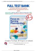 Test Bank For Focus on Nursing Pharmacology 8th Edition by Karch&comma; 9781975100964&comma; All Chapters with Answers and Rationals