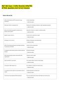 MGT 366 Exam 2 GVSU Ebrahimi UPDATED  ACTUAL Questions And Correct Answers 