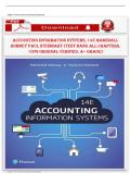 Test Bank for Accounting Information Systems&comma; 14th Edition978-0134474021 &ndash; Marshall Romney & Paul Steinbart &lpar;All Chapters&comma; Verified&rpar;