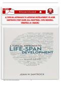 Test Bank for A Topical Approach to Lifespan Development&comma; 7th Edition 978-0078035500 &ndash; John Santrock &lpar;All Chapters&comma; Verified&comma; A&plus; Grade&rpar;