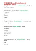 PNB 2265 Exam 3 Questions and Answers &lpar;Latest &rpar;&period;