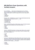 605-MidTerm Exam Questions with Verified Answers