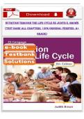 Test Bank for Nutrition Through the Life Cycle&comma; 8th Edition 978-0357730423 &ndash; Judith E&period; Brown &lpar;All Chapters&comma; Verified&comma; A&plus; Grade&rpar;