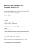Exam -2 CMS Questions with Complete Solutions