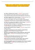 FLORIDA CLASS G ARMED SECURITY OFFICER VERIFIED EXAM QUESTIONS AND ANSWERS - LATEST VERSION 2026&sol;2027
