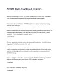 NR326 CMS Proctored Exam Questions & Answers